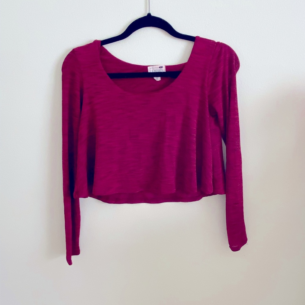 PacSun Long Sleeve Crop Top